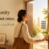 Opportunity knocks but once アイキャッチ