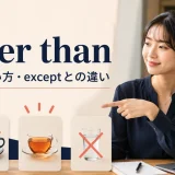 other thanの意味・使い方・exceptとの違いを表すアイキャッチ画像