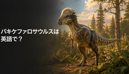 パキケファロサウルスは英語で？Pachycephalosaurusの発音・意味と頭突き説