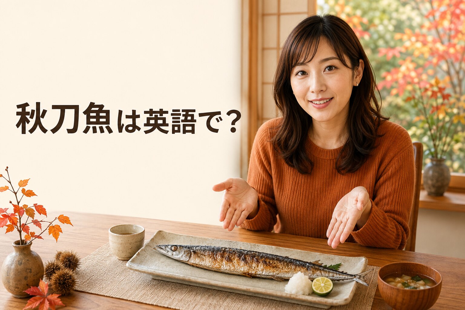 秋刀魚は英語で？Pacific saury・sanmaの意味と塩焼きや旬を伝える例文