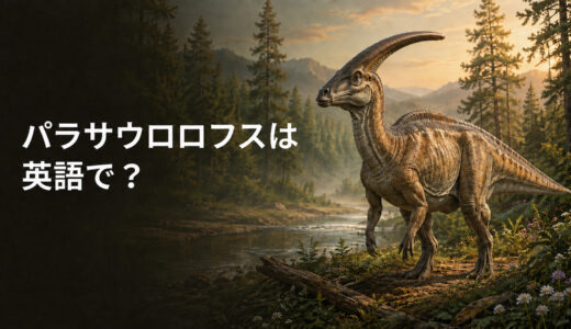 パラサウロロフスは英語で？Parasaurolophusの発音・意味と長いトサカ