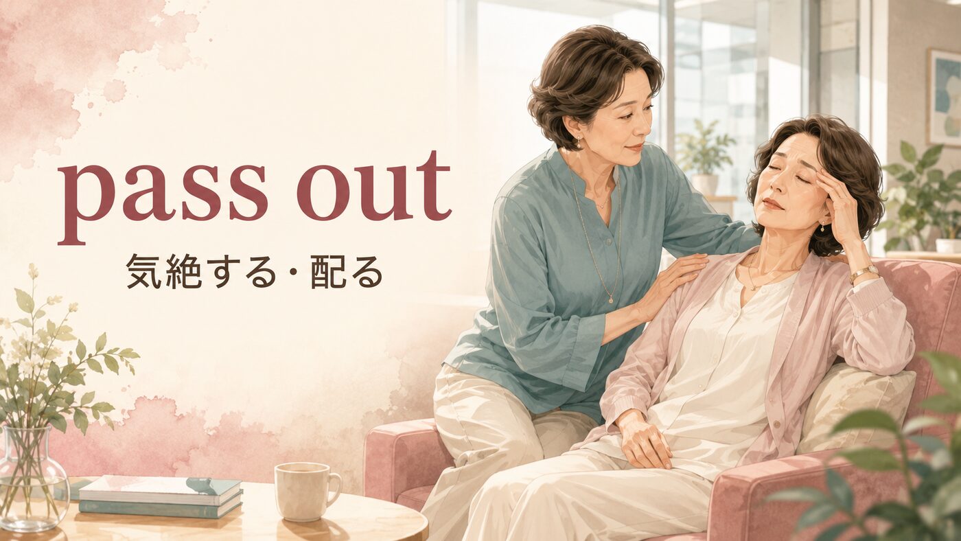 pass outの意味は？「気絶する・配る」の使い分けとfaintとの違い