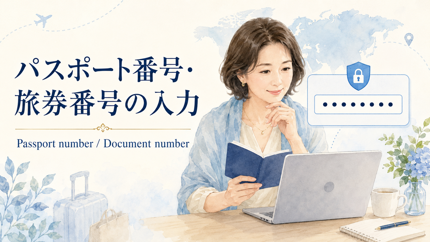 Passport numberとDocument number パスポート番号・旅券番号の入力
