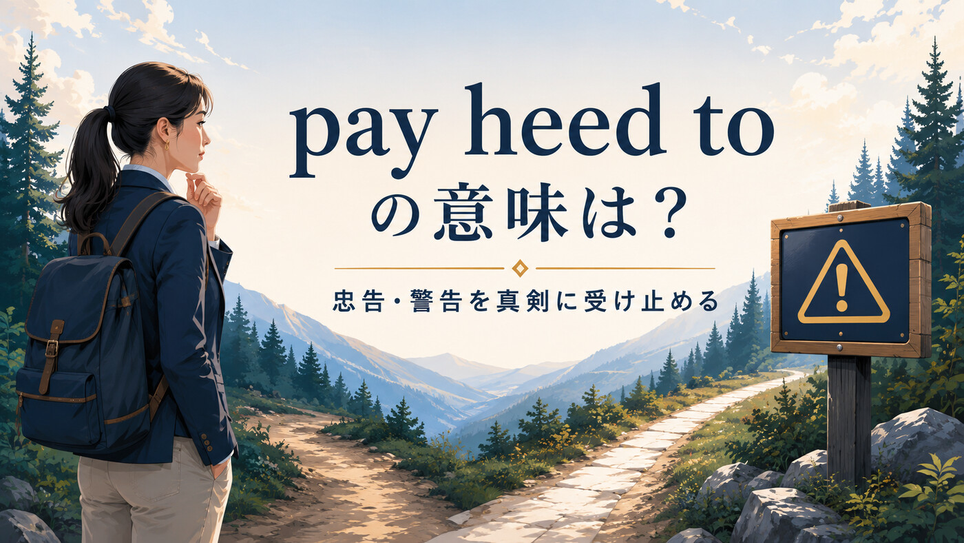 pay heed toの意味は？pay attention toとの違いと使い方・例文