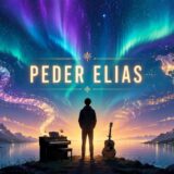 Peder Eliasの音楽が国境を越える世界を表したオーロラのイラスト