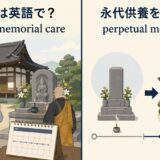 永代供養は英語で? perpetual memorial care