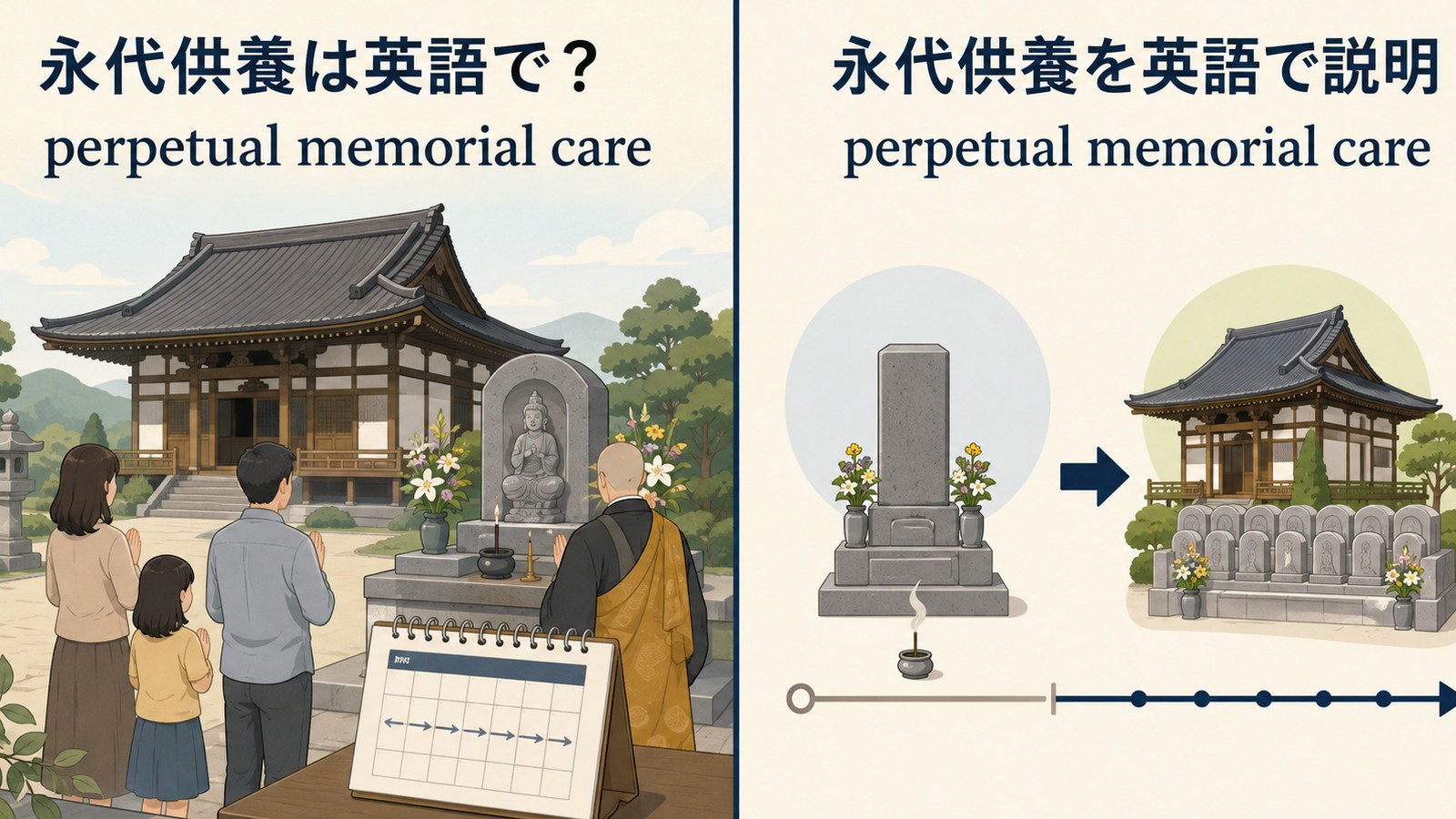 永代供養は英語で？ long-term memorial care
