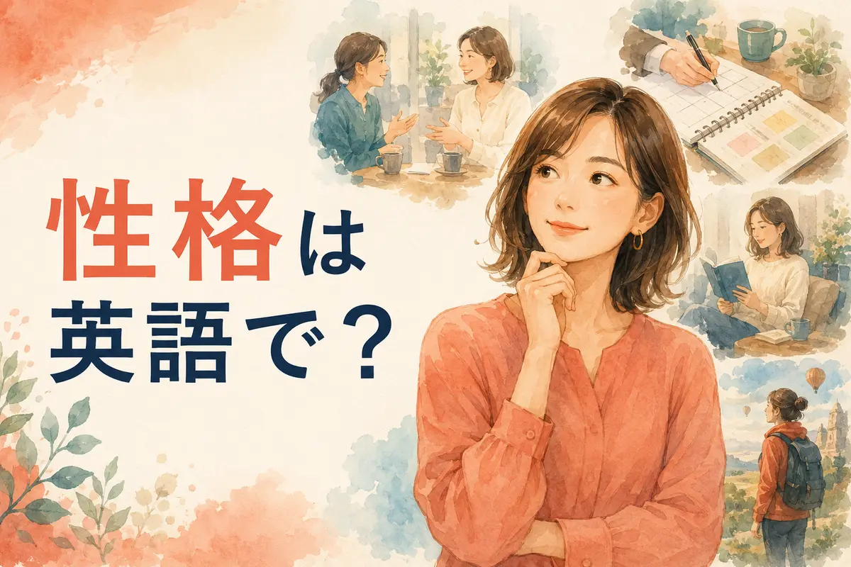 性格は英語でどう表す？明るい・真面目・慎重など自己紹介で使える例文