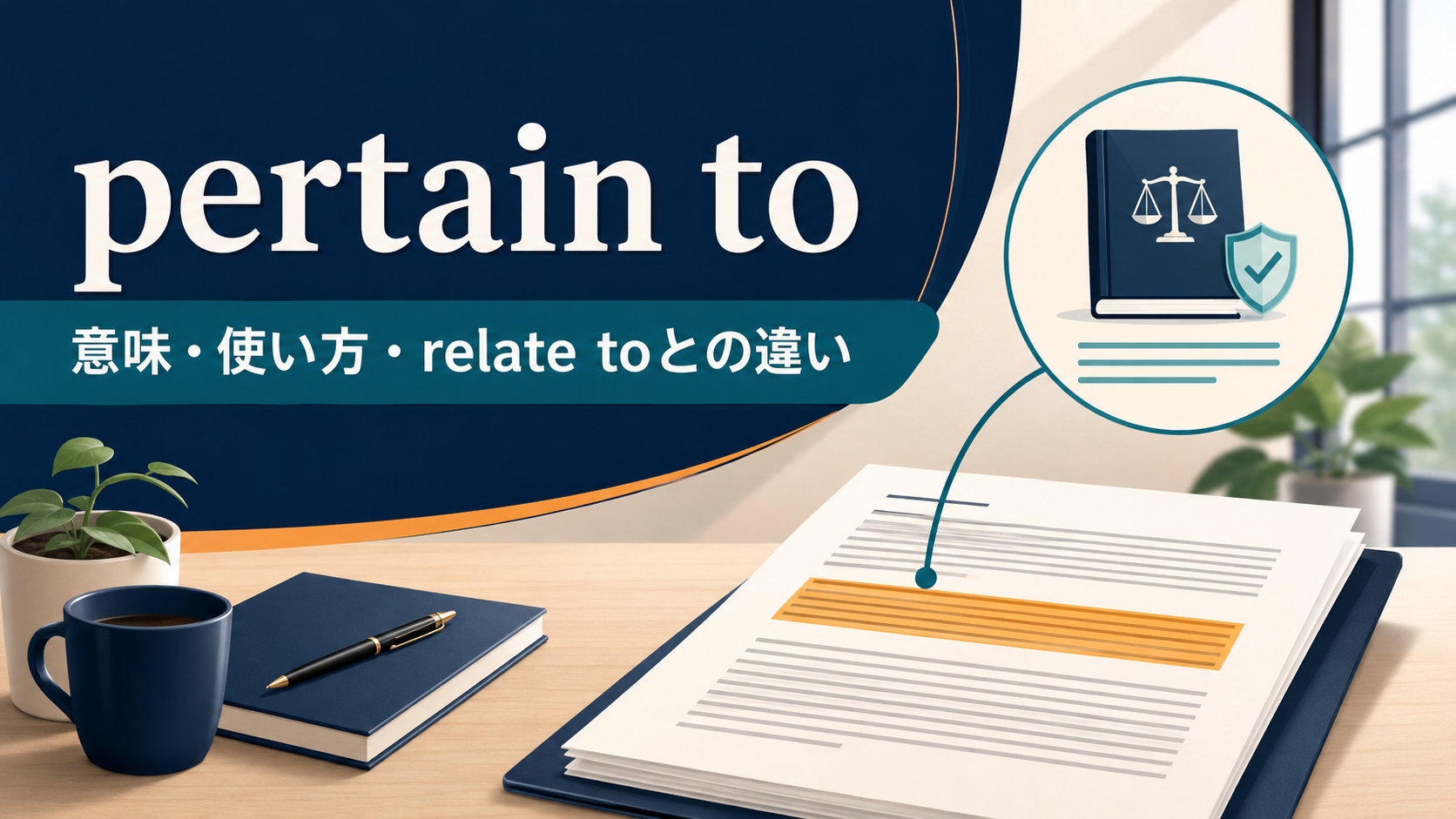 pertain toの意味は？relate to・apply toとの違いと使い方・例文