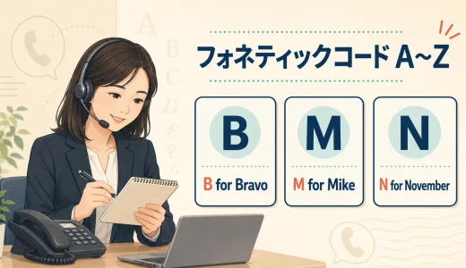 電話で英語のスペルを伝えるには？フォネティックコードA〜Z一覧