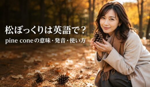 松ぼっくりは英語で？pine coneの意味・発音と松の実・どんぐりとの違い