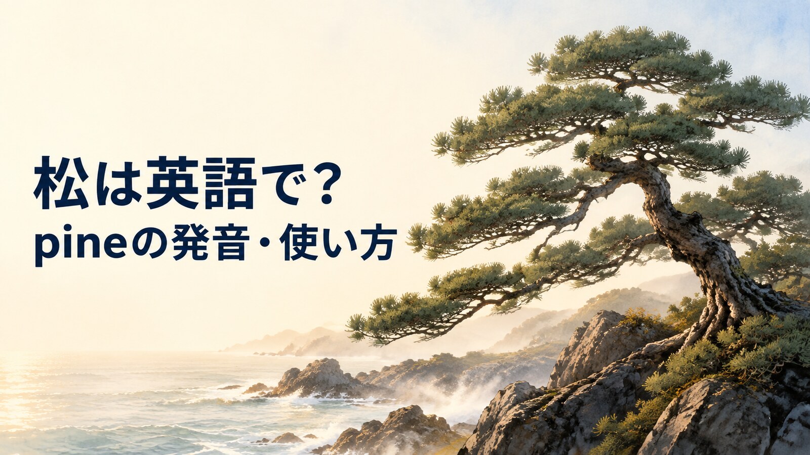松は英語で？pineの発音・語源、pine tree・Pinusとの違いと日本文化