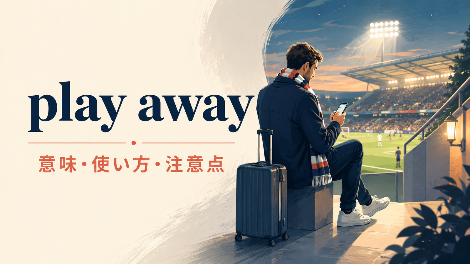 play awayの意味は？「敵地で試合・家を離れて浮気する」の使い方と注意点
