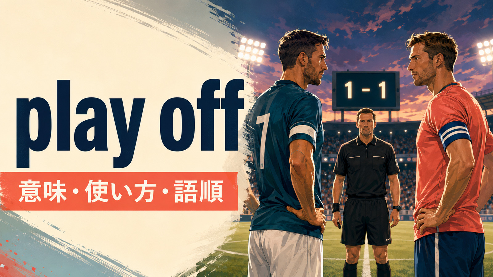 play offの意味は？「勝者を決める」の使い方・語順とplay-offの違い
