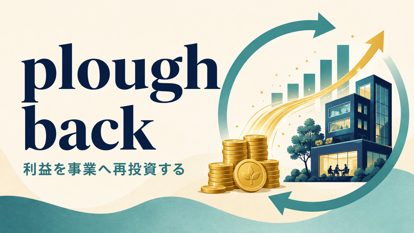 plough backの意味は？利益を「再投資する」使い方・語順とreinvestとの違い