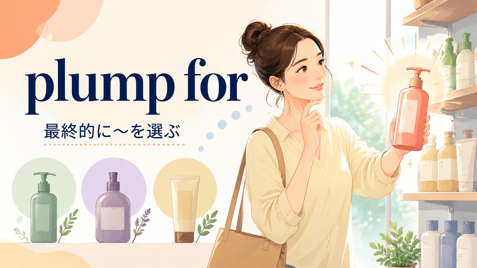 plump forの最終的に選ぶという意味