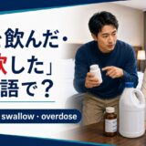 毒を飲んだ・誤飲したを英語で伝える海外旅行の救急場面