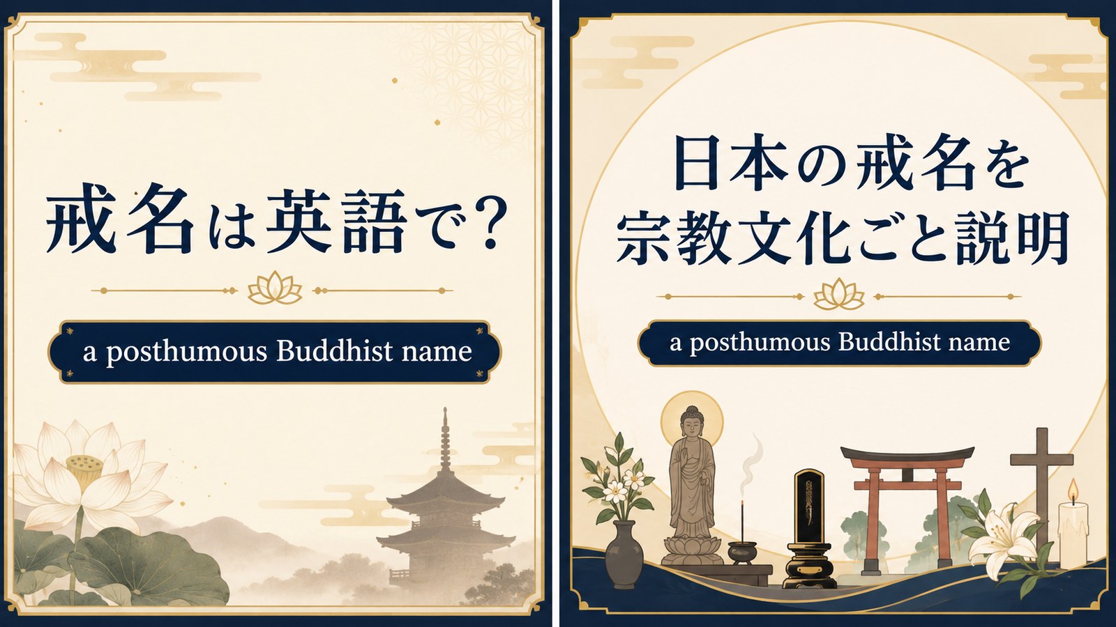 「戒名」は英語で？a posthumous Buddhist nameの意味・使い方・文化差と例文