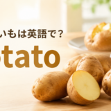 じゃがいもは英語でpotatoと紹介する記事のアイキャッチ