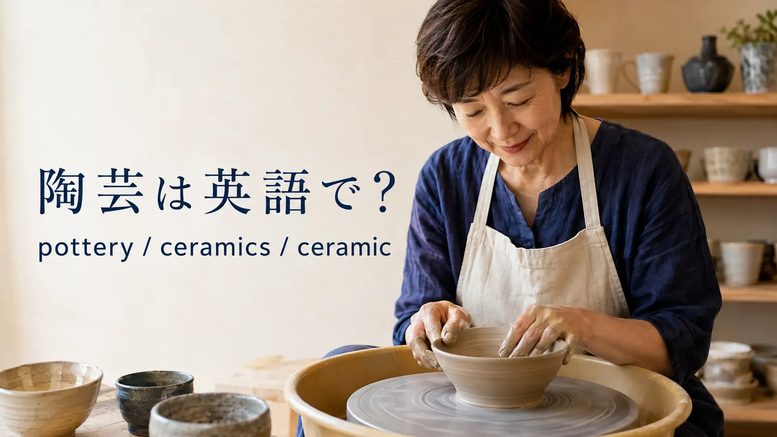 陶芸は英語で？pottery・ceramics・ceramicの違いと例文