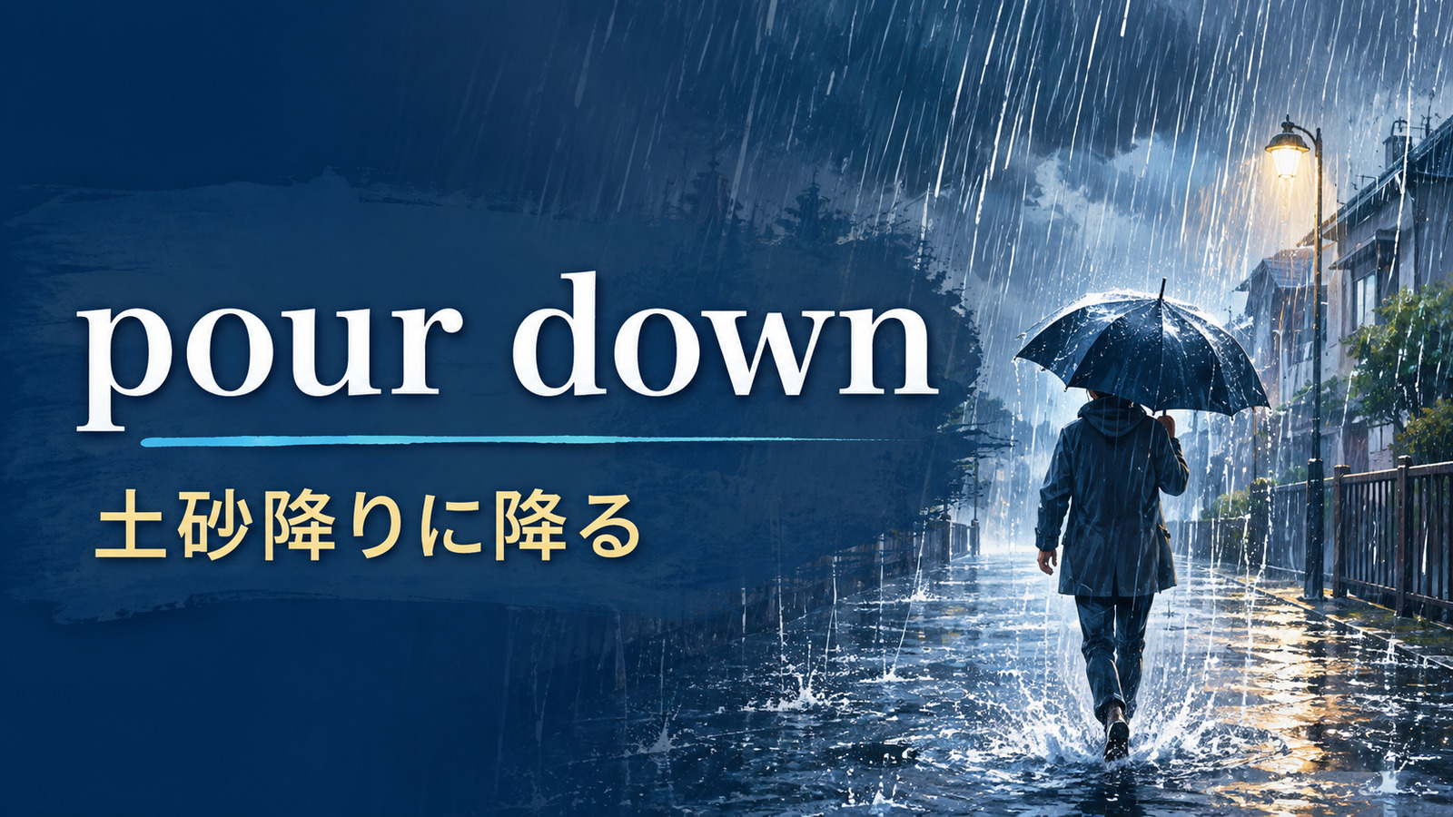 pour downの意味・使い方を解説するアイキャッチ画像