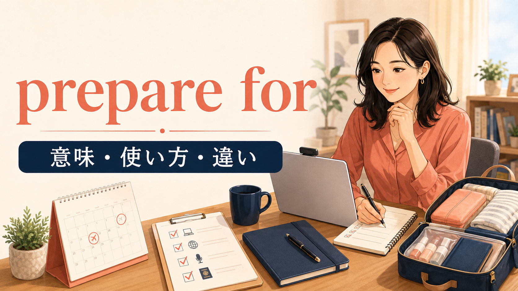 prepare forの意味・使い方・違いを解説するアイキャッチ画像