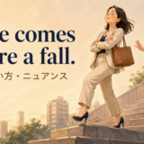 Pride comes before a fall アイキャッチ