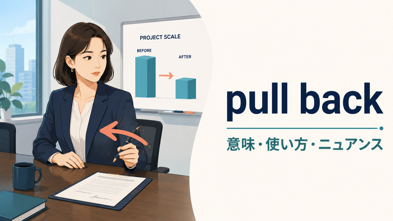 pull backの意味は？「手を引く・撤退する・縮小する」の使い方