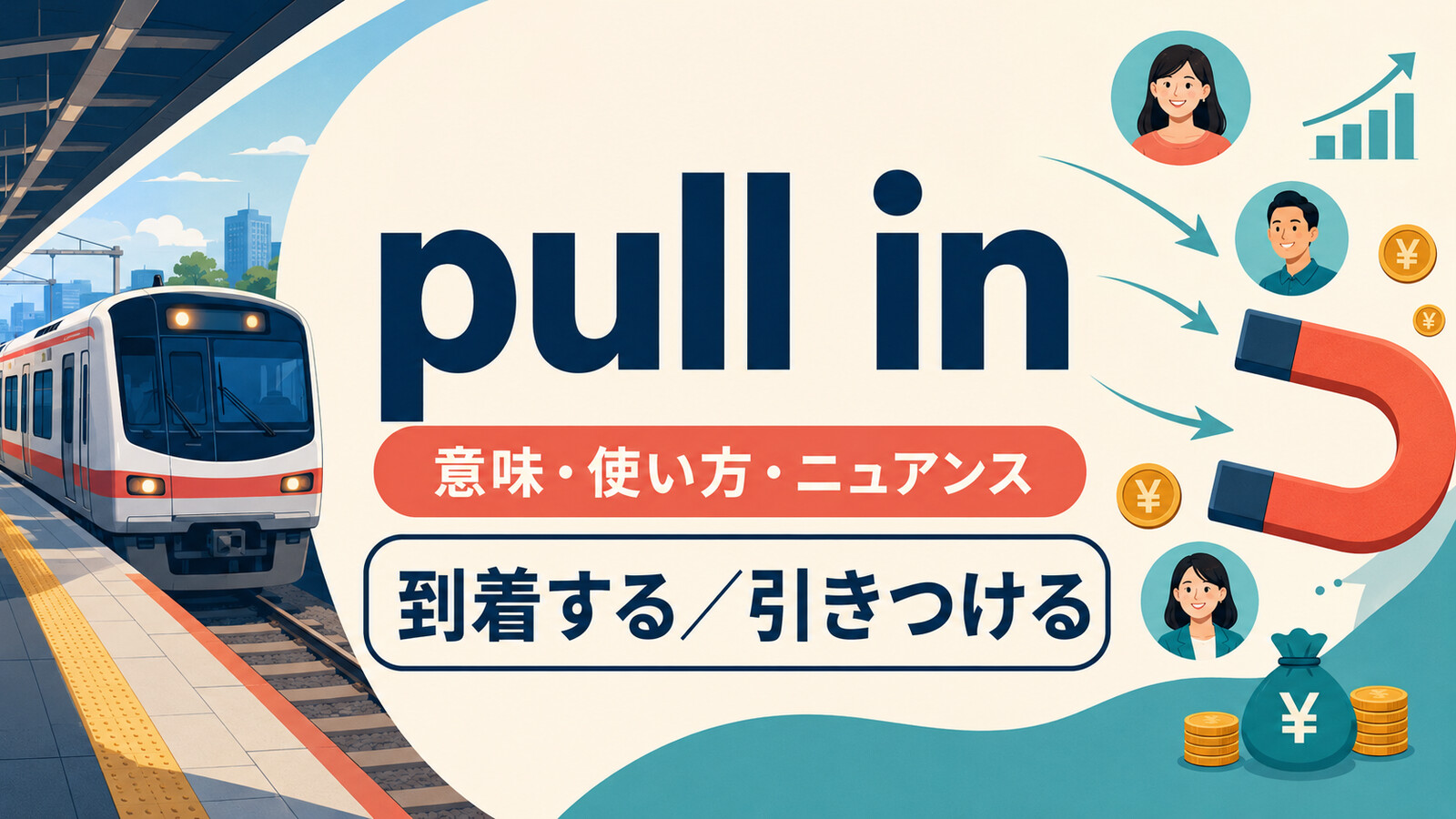 pull inの意味は？「到着する・引きつける・車を寄せる」の使い方