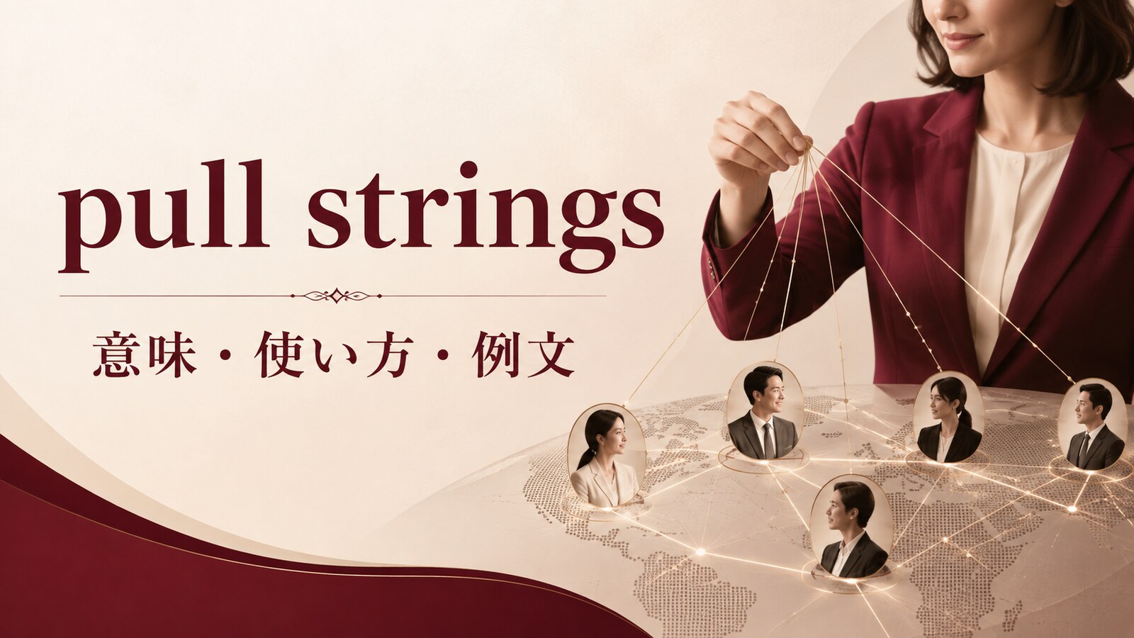 pull stringsの意味・使い方・例文｜ニュアンスと似た表現との違い