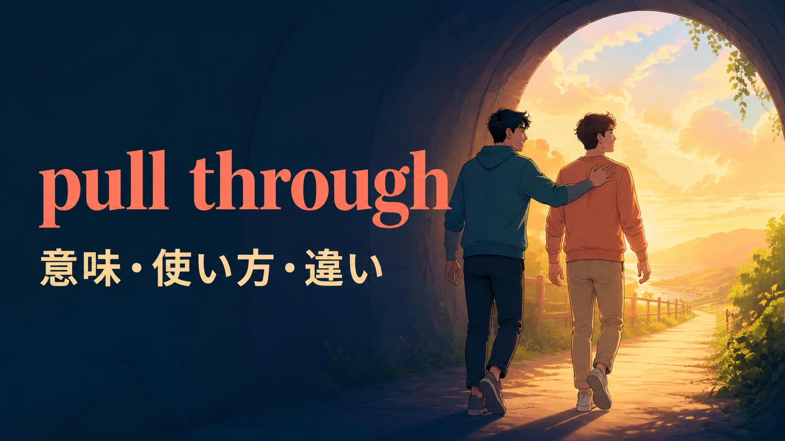 pull throughの意味は？「回復する・危機を乗り切る」の使い方と例文