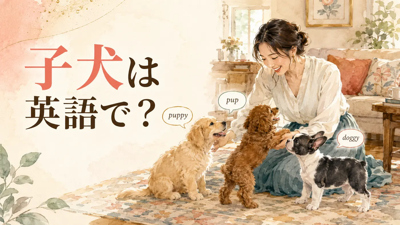 子犬は英語でpuppy・pup・doggy