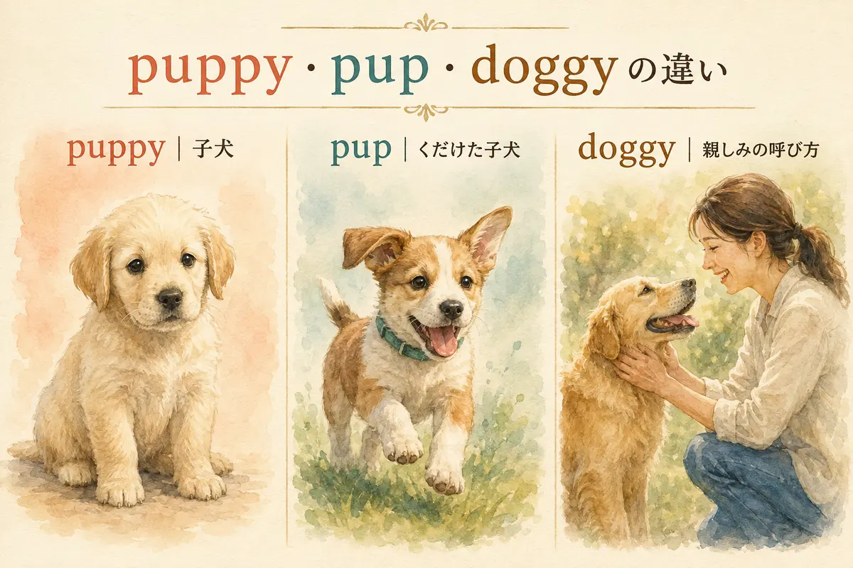 puppy・pup・doggyの違い