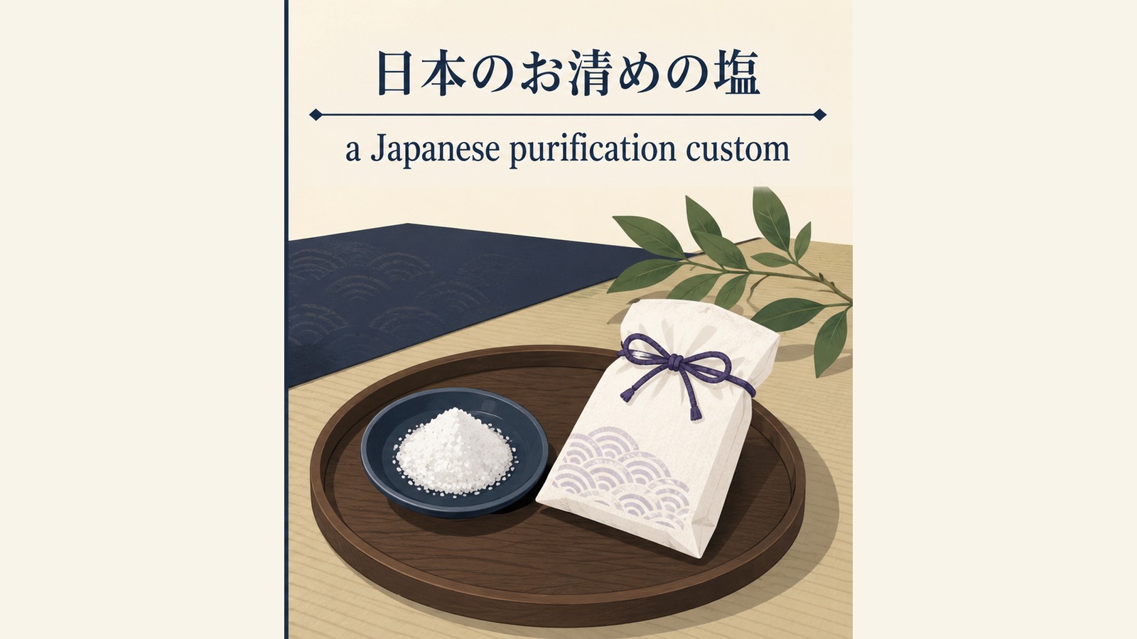 お清めの塩の英語表現と使い分けを説明するイラスト