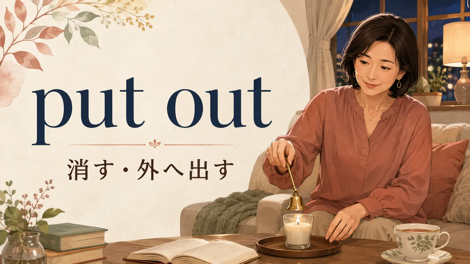 put outの意味「消す・外へ出す」を表すアイキャッチ画像