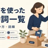 putを使った句動詞一覧と意味・使い方・語順を示すアイキャッチ