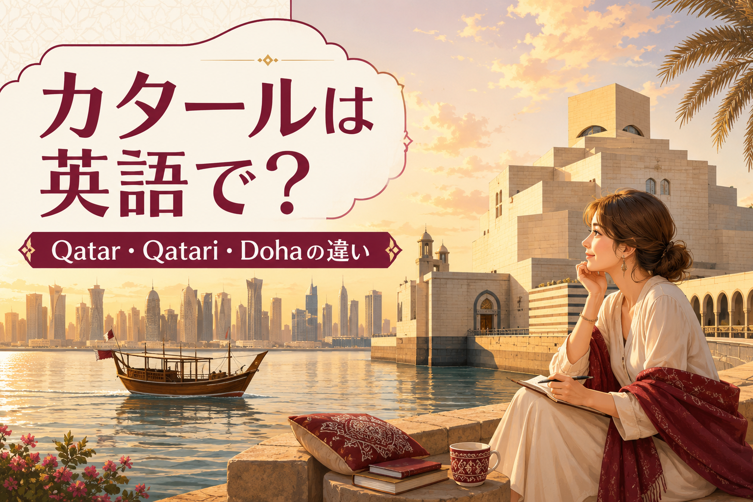 カタールは英語で？Qatar・Qatari・Doha・Arabicの違い