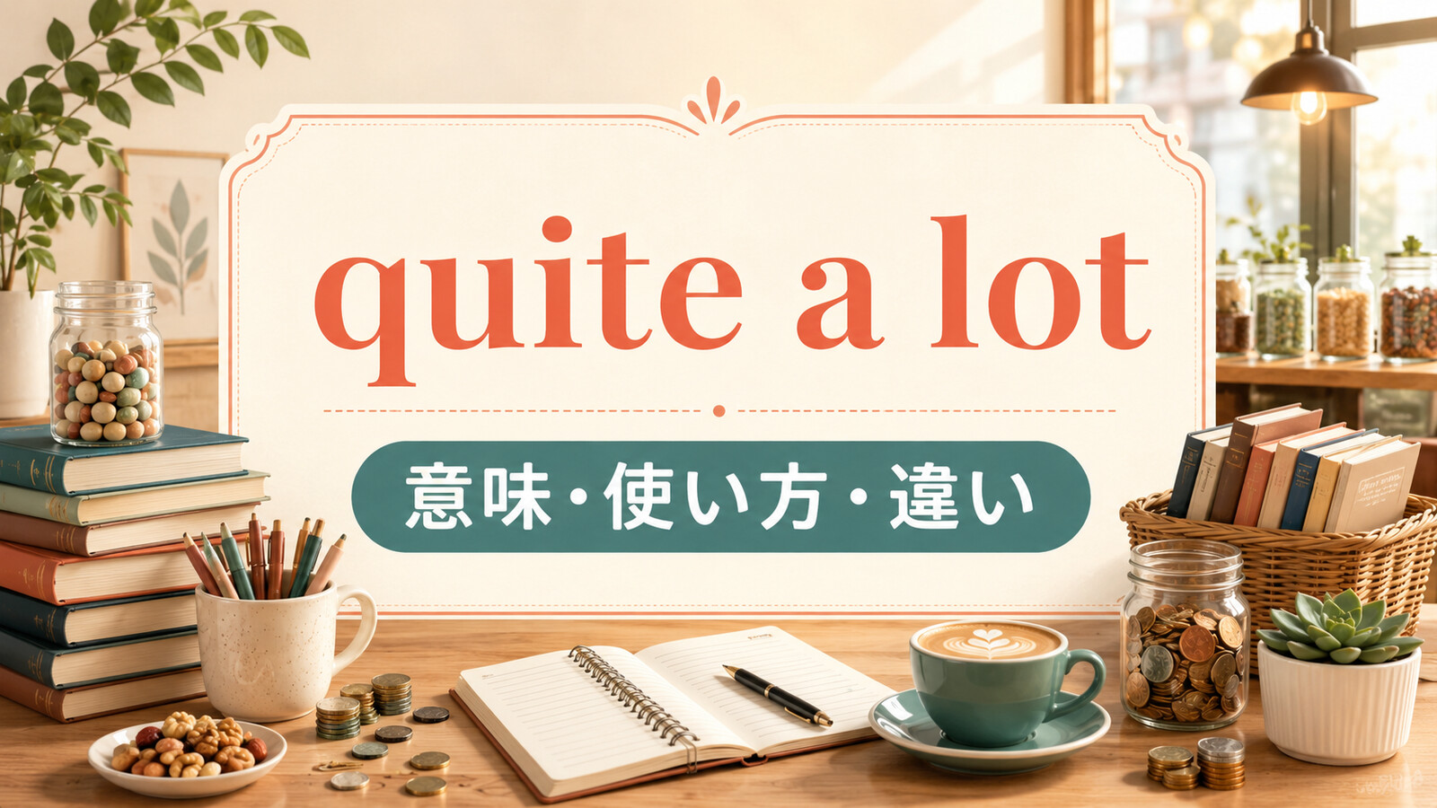 quite a lotの意味は？quite a lot ofの語順・a lot・very muchとの違い