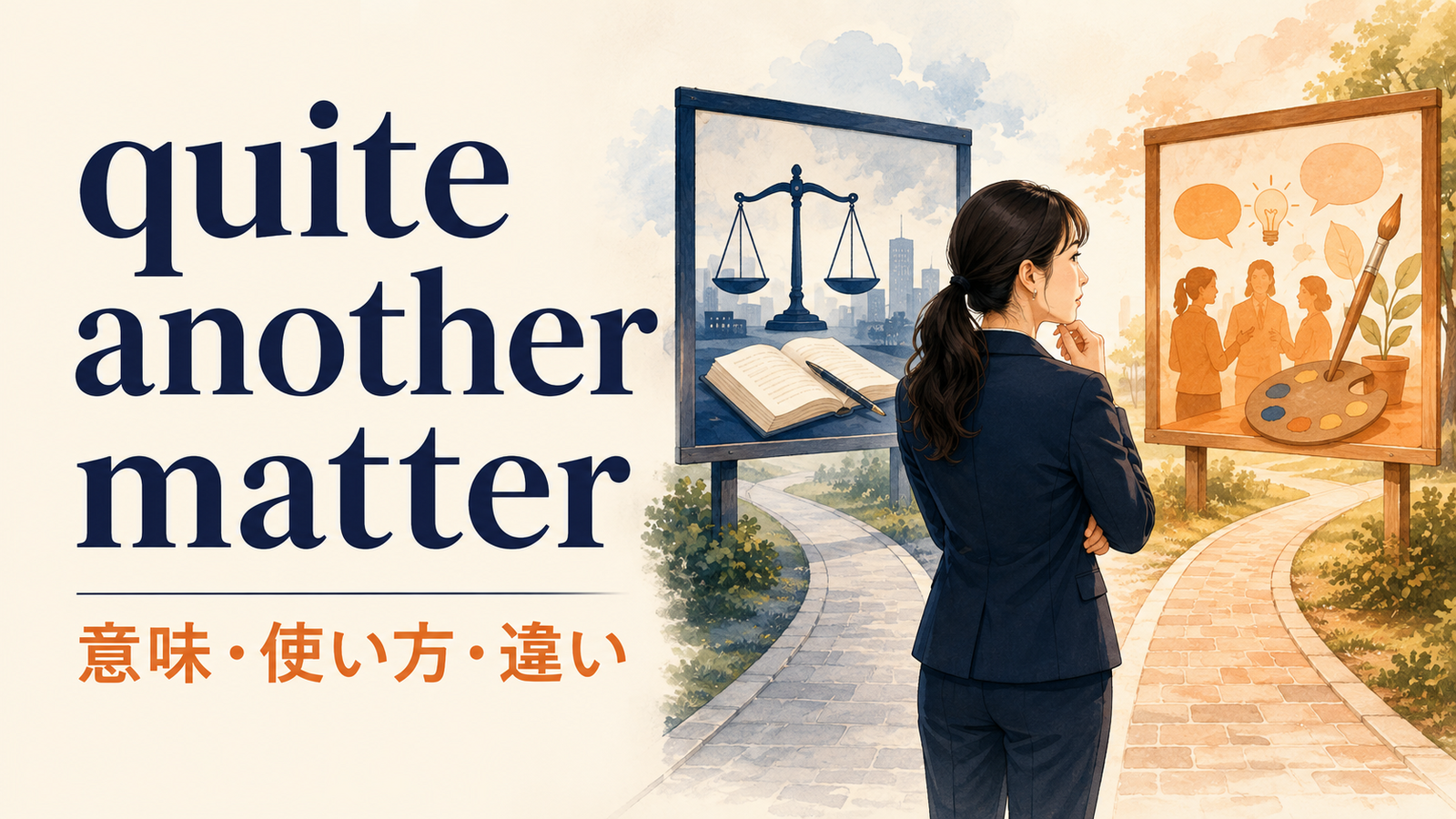 quite another matterの意味・使い方・違い