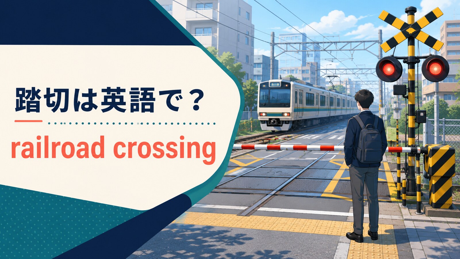 踏切は英語で？railroad crossing・level crossingの米英差と例文