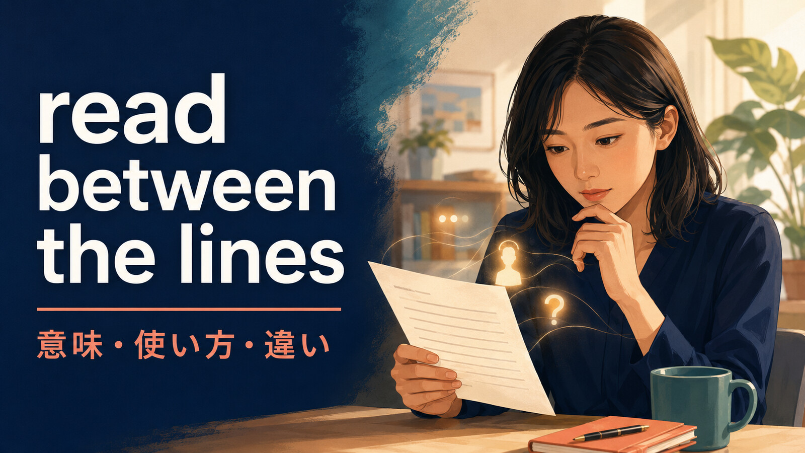 read between the linesの意味・使い方・違いを解説するアイキャッチ画像