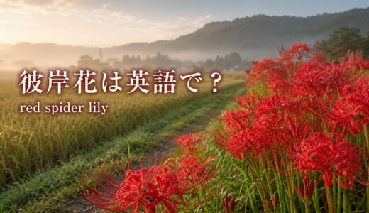 彼岸花は英語で？red spider lilyの意味・別名とお彼岸を説明する例文