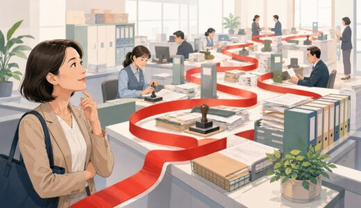 red tapeの意味は？「お役所仕事」になる語源・使い方と例文