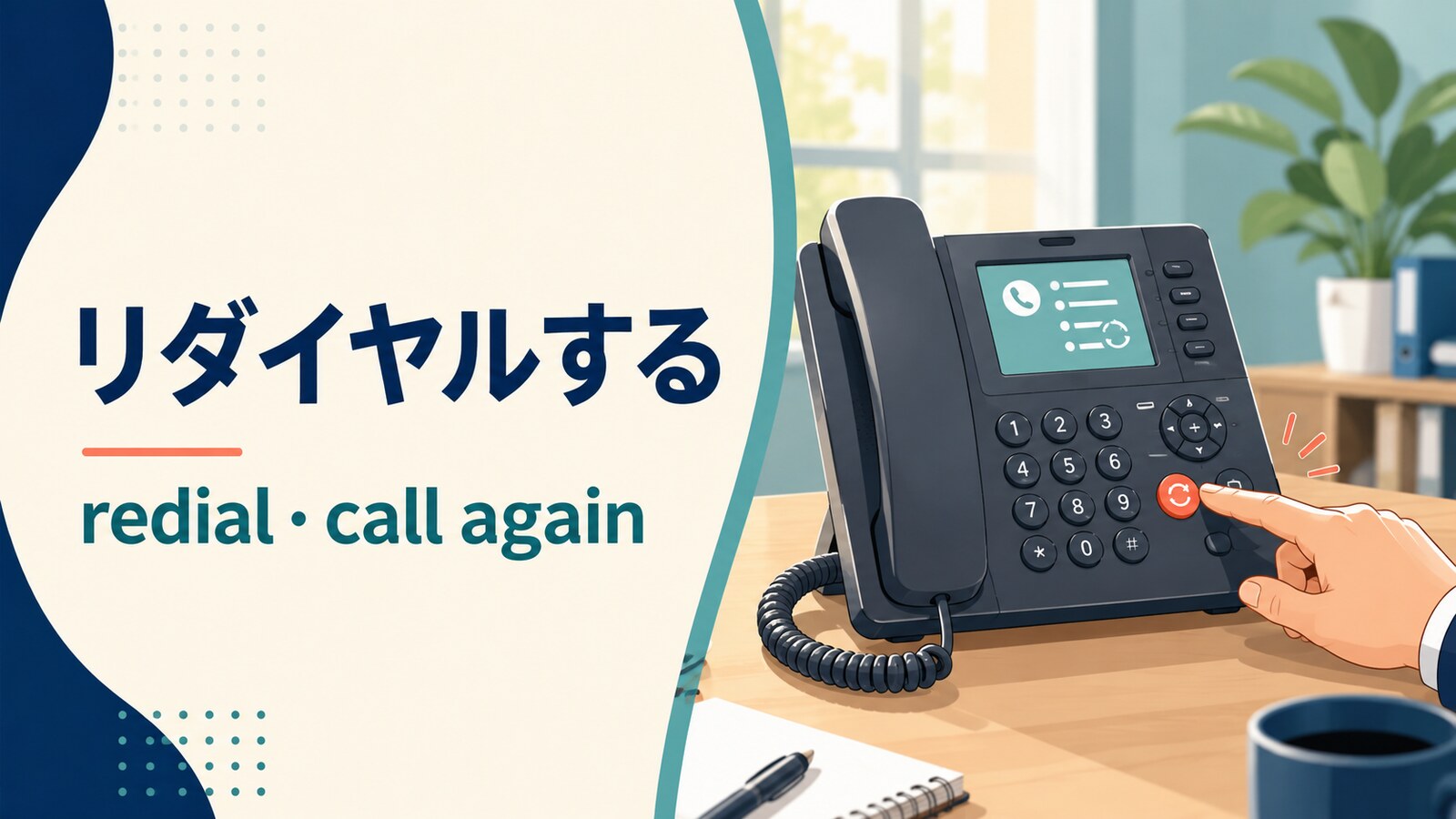 「リダイヤルする」は英語で？redial・call againの違い