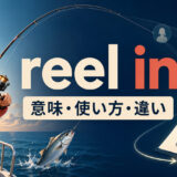 reel inの意味・使い方・例文と類似表現との違いを解説するアイキャッチ
