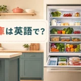 冷蔵庫は英語でrefrigeratorまたはfridgeと示したイメージ