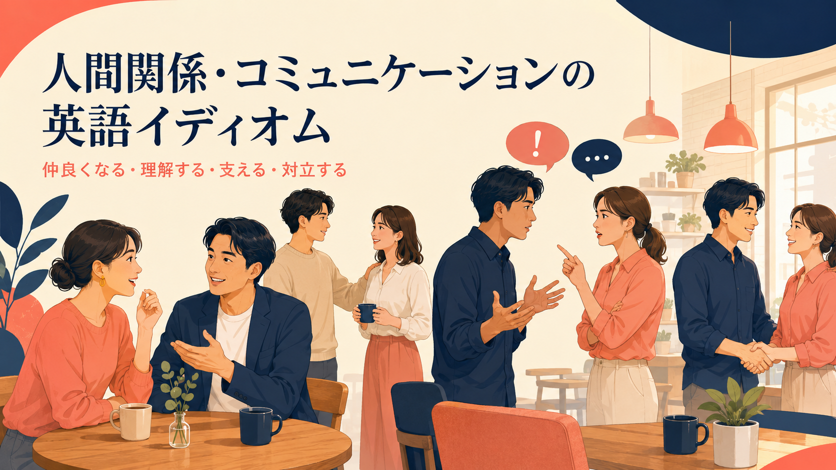 人間関係・コミュニケーションの英語イディオム一覧