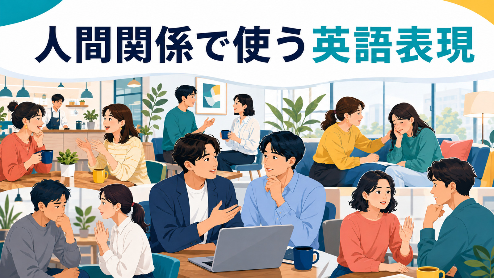 人間関係で使う英語表現一覧｜友人・職場・会話・トラブルを場面別に紹介