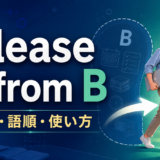 release A from Bの意味・語順・使い方を解説するアイキャッチ画像