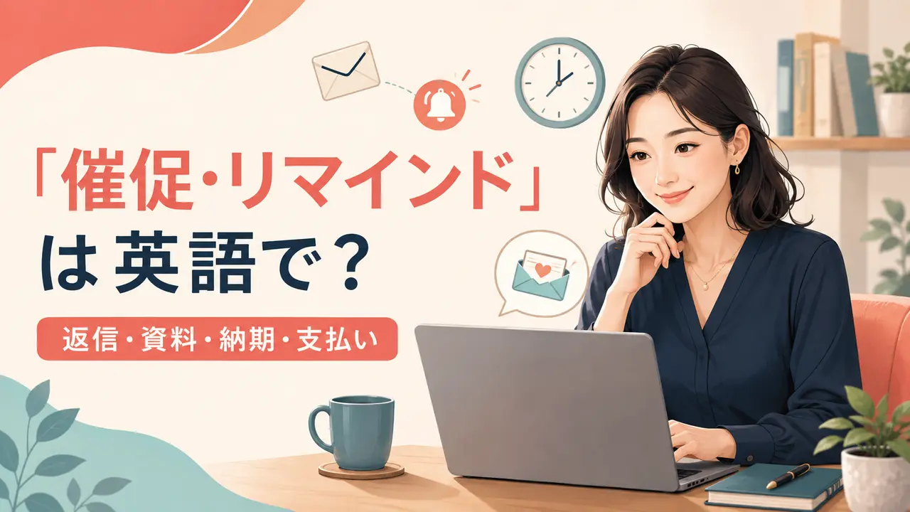 「催促・リマインド」は英語で？返信・資料・納期・支払いの英語メール